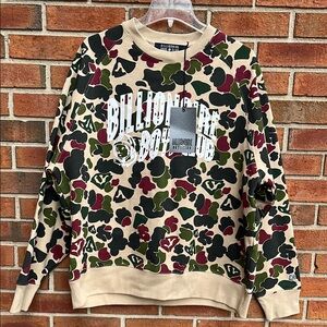 🆕 Billionaire Boys Club Duck Camo Arch Logo Crewneck Sweatshirt size XL